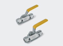 Integrated instrument ball valve
